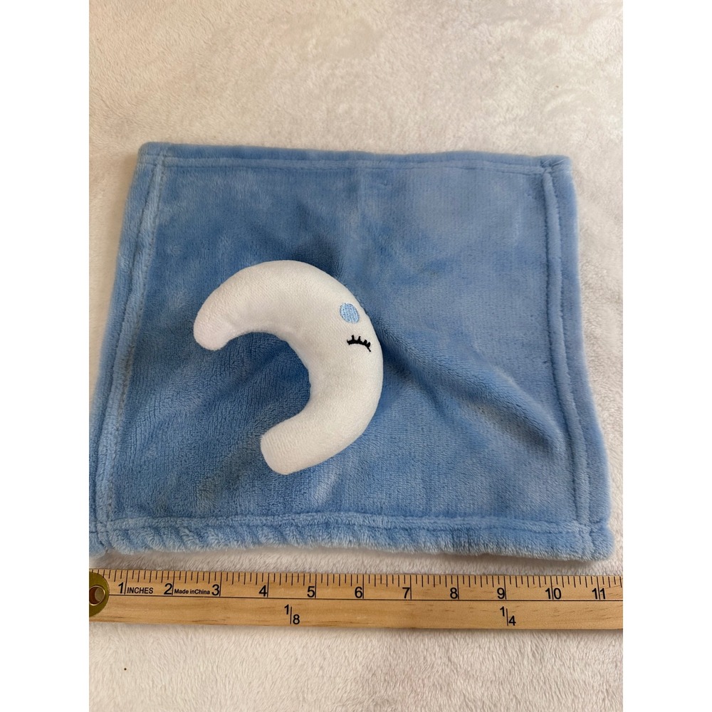 Le Bebe Favorite Blue Moon Security Blanket Plush Lovey CM41292DG Celestial 11"